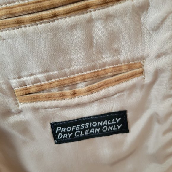 Vintage Charles Klein Blazer Tan Corduroy Men's Jacket (Measurements in Details) - Picture 9 of 12